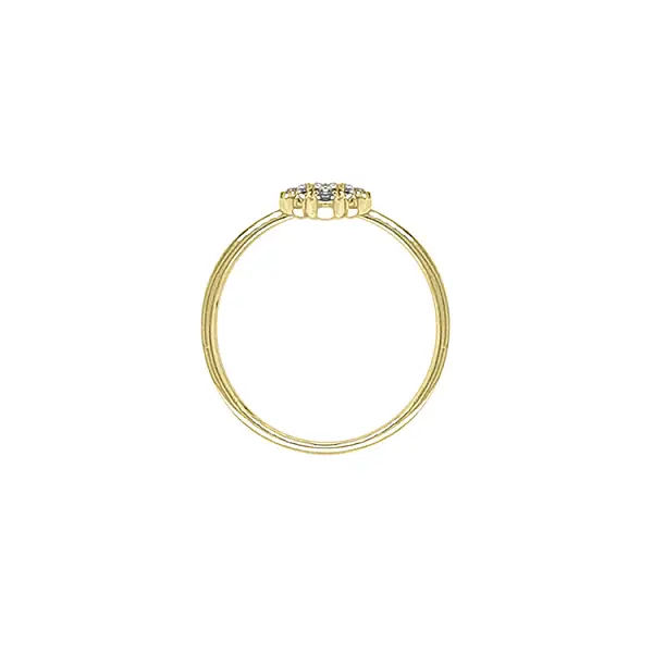 Gold Ring with Colored Stones