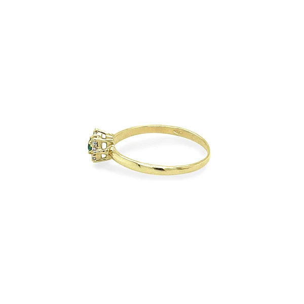 Gold Ring with Coloured Zircons