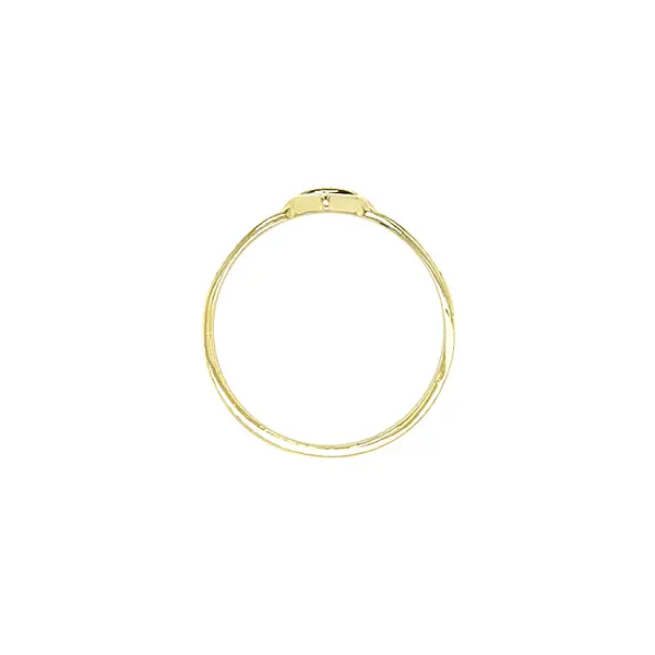 Gold Ring with Zircon