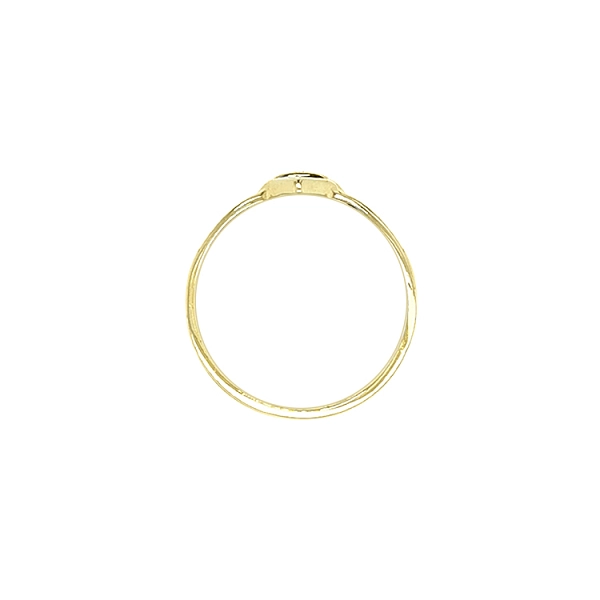Gold Ring with Zircon