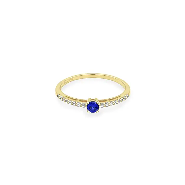 Gold Ring with Coloured Zircons