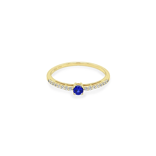 Gold Ring with Coloured Zircons