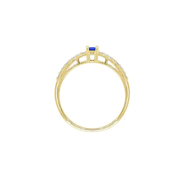 Gold Ring with Coloured Zircons