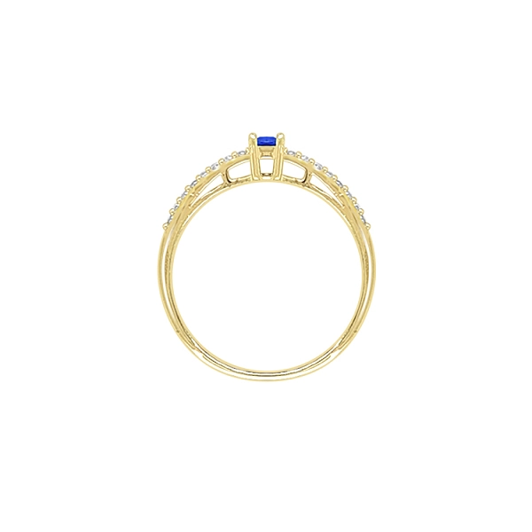 Gold Ring with Coloured Zircons