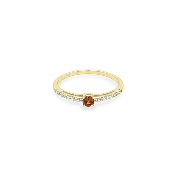 Gold Ring with Colored Stones