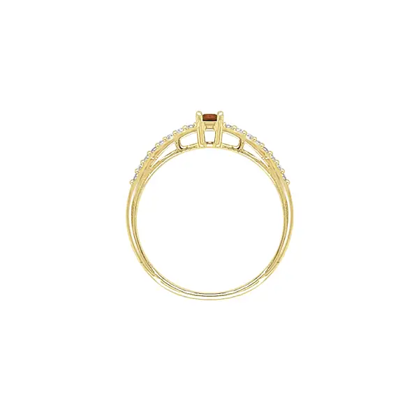 Gold Ring with Colored Stones