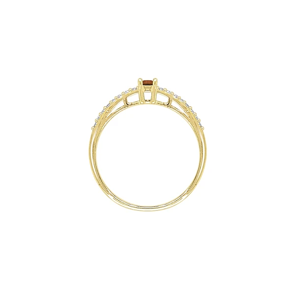 Gold Ring with Colored Stones