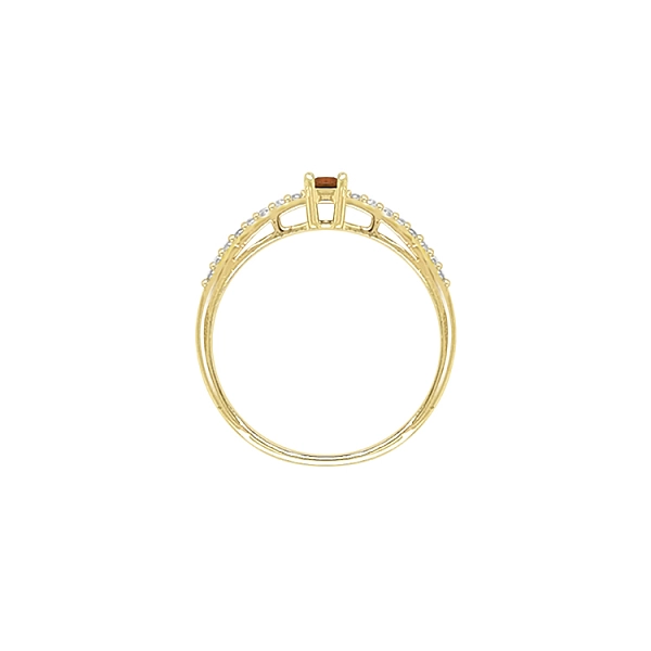 Gold Ring with Zircons