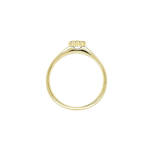 Gold Ring with Zircons