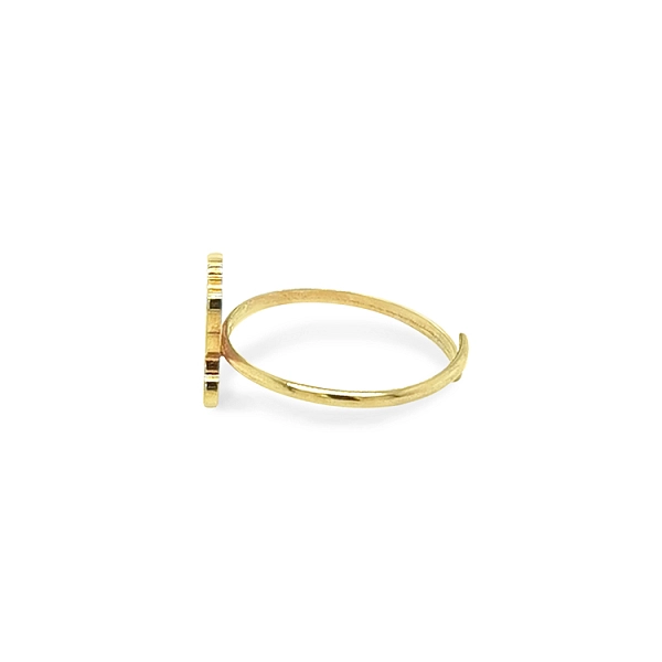 Golden Baby Ring Hello Kitty