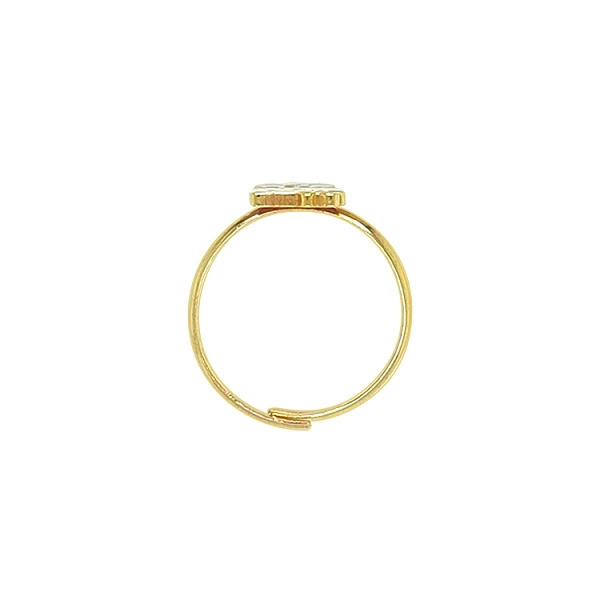 Golden Baby Ring Hello Kitty
