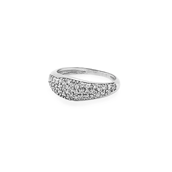 Gold Ring with Zircons