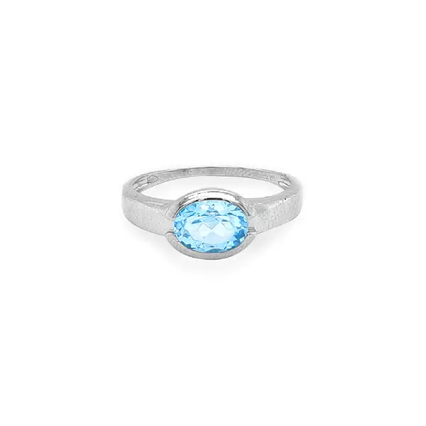 Gold Ring with Blue Quartz