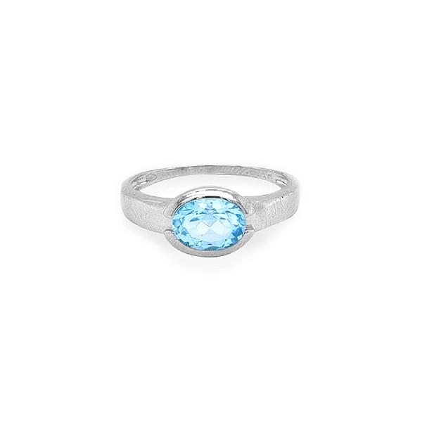 Gold Ring with Blue Quartz