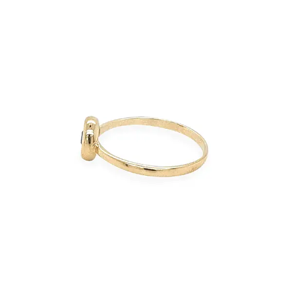 Gold Ring with Zircons