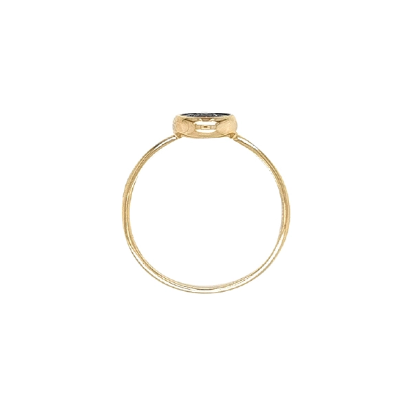 Gold Ring with Zircons