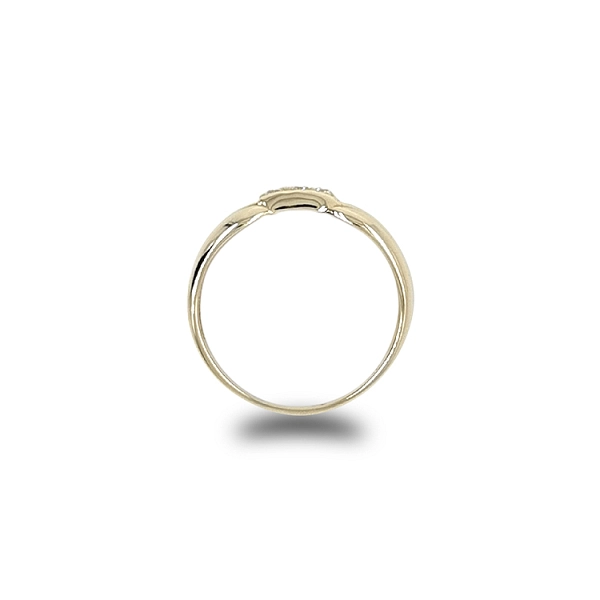 Gold Ring with Zircons