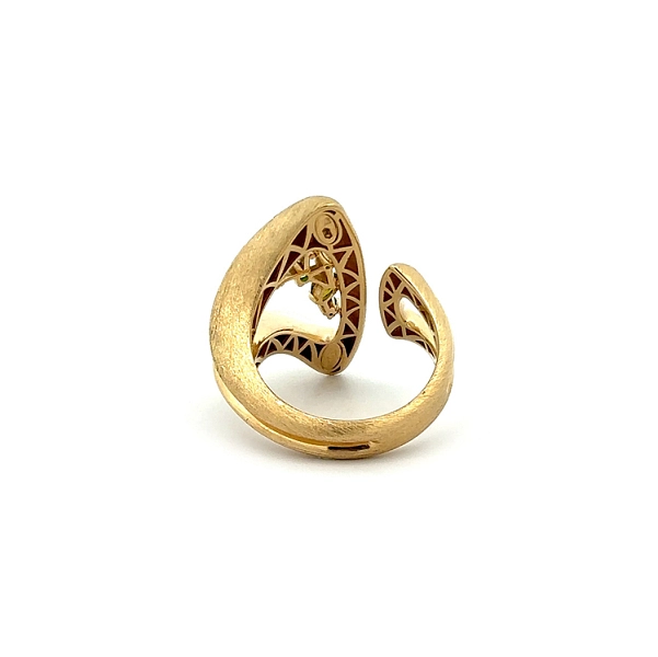 Gold Ring with Green Stones