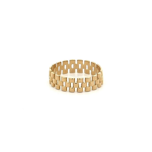 Gold Men's Ring Rolex Style