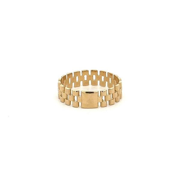 Gold Men's Ring Rolex Style