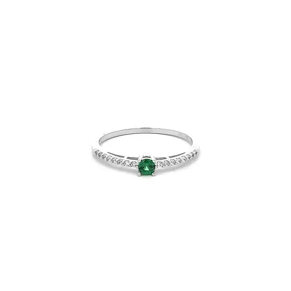 Gold Ring with Green Stone
