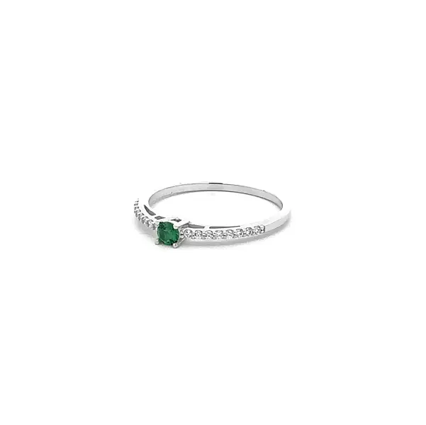 Gold Ring with Green Stone