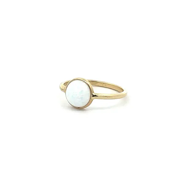 Gold Ring with Pearl