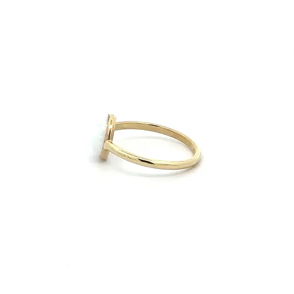 Gold Ring with Pearl
