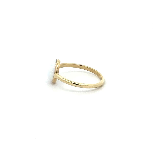 Gold Ring with Pearl