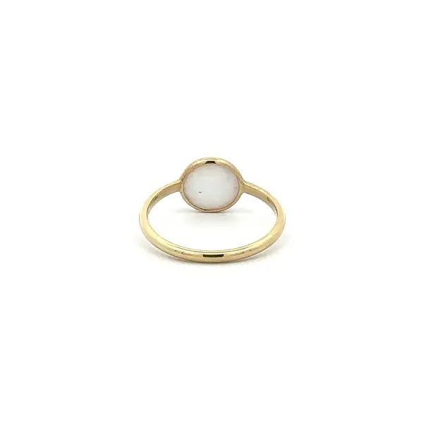 Gold Ring with Pearl