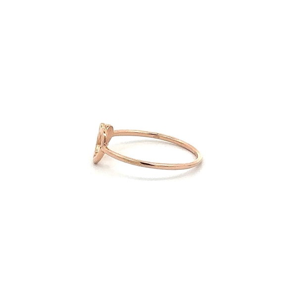 Gold Ring Connected Hearts