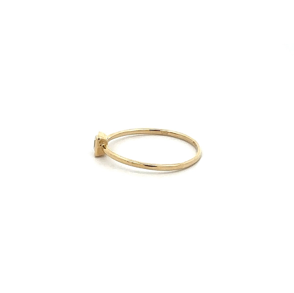 Gold Ring with Zircon