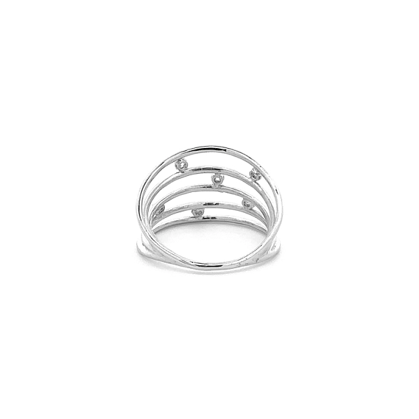 Gold Ring with Zircons