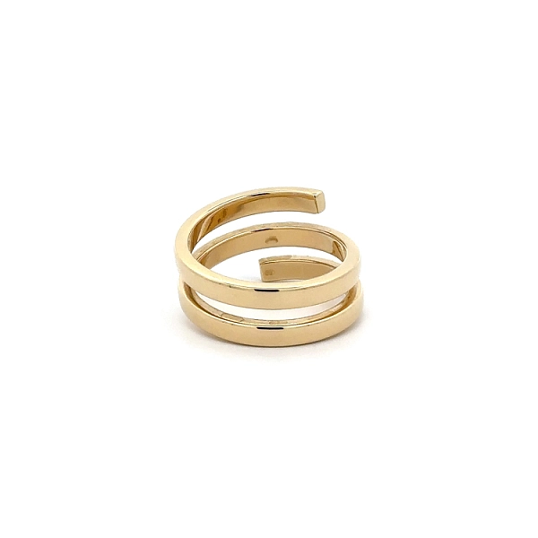 Gold Ring with Zircons