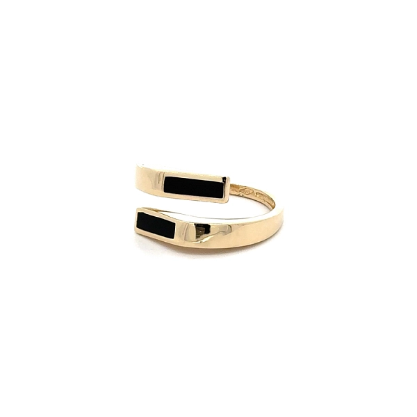Gold Ring with Enamel