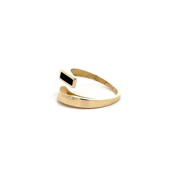 Gold Ring with Enamel
