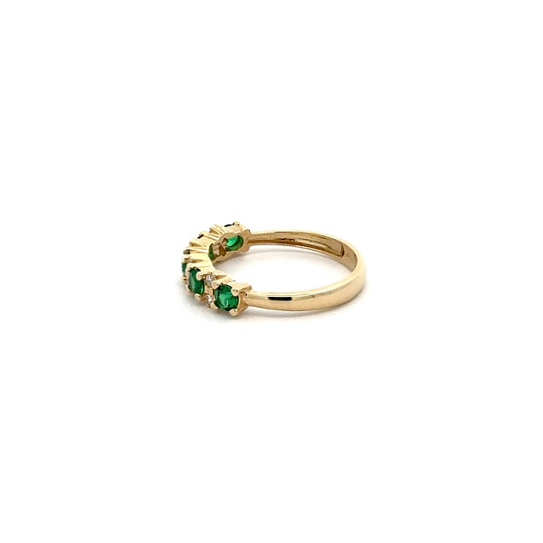 Gold Ring with Emeralds