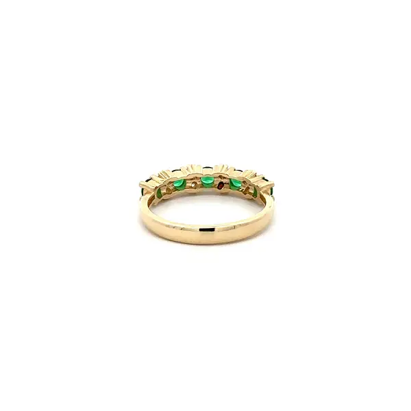 Gold Ring with Emeralds