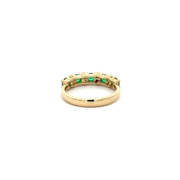 Gold Ring with Emeralds
