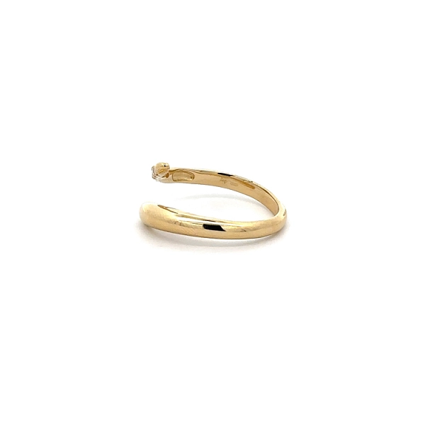 Gold Ring with Zircons