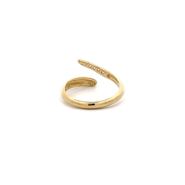 Gold Ring with Zircons