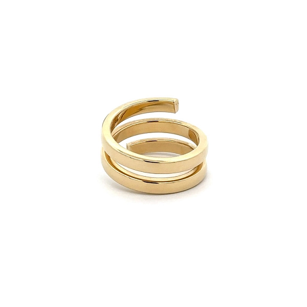 Gold Ring with Zircons