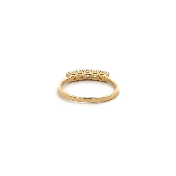 Gold Ring with Zircons
