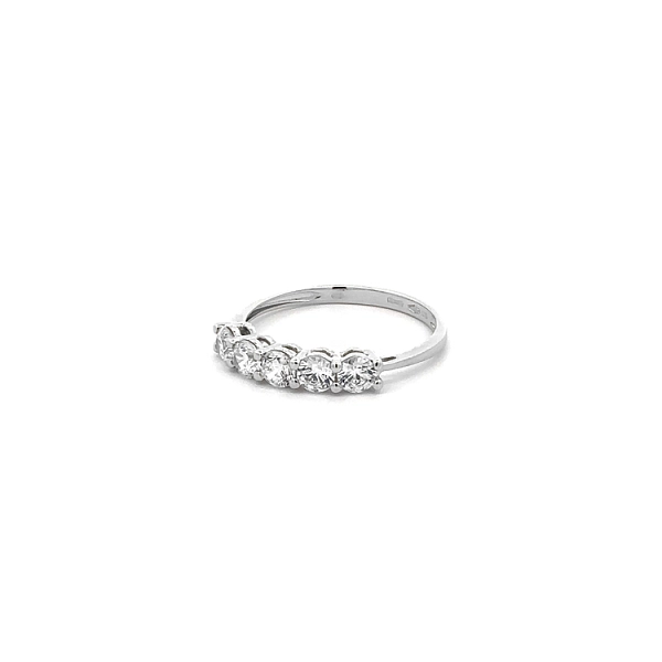 Ring with White Gold Zircons