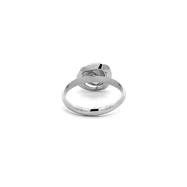 Ring with Zircon from White Gold