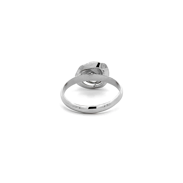 Ring with Zircon from White Gold
