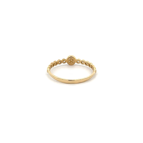 Gold Ring with Zircons