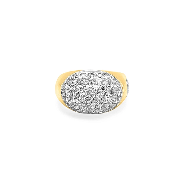 Combination Gold Ring with Zircons