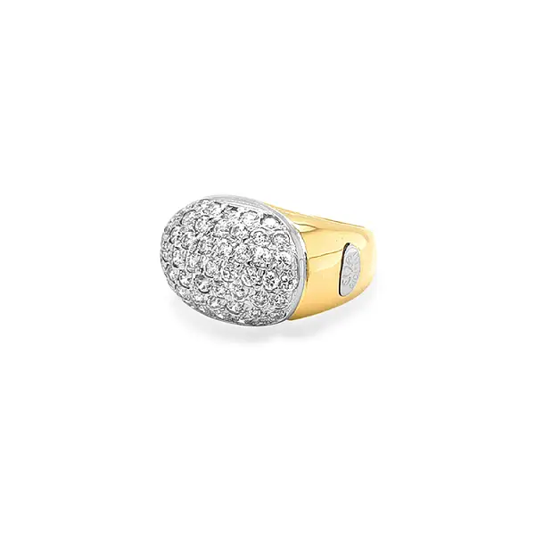 Combination Gold Ring with Zircons