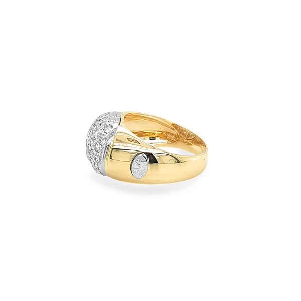Combination Gold Ring with Zircons